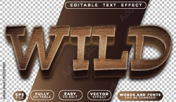 Fototapeta  Wild Safari Offroad Adventure Nature Jeep Editable Vector Text File