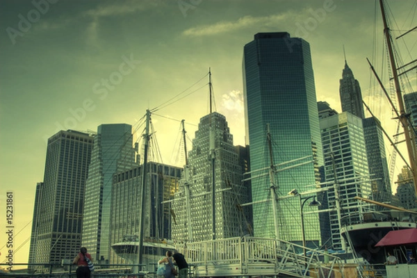 Fototapeta Manhattan at sunset