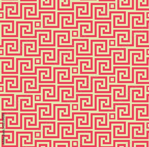 Fototapeta Abstract seamless geometric pattern with lines and squares -vector eps8