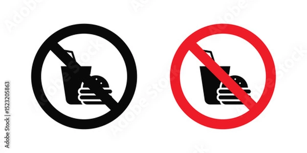 Obraz No food allowed sign