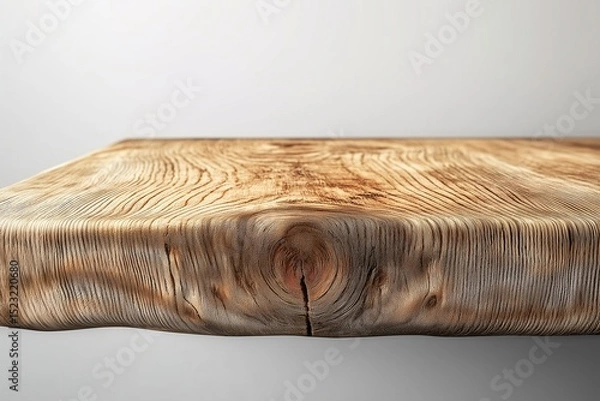 Fototapeta Rustic Charm. Natural Wood Tabletop and Home Decor with Textured Grain & Elegant Design