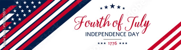 Obraz USA Independence Day banner background
