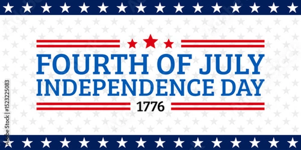 Obraz USA Independence Day banner background