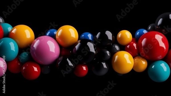 Fototapeta Vibrant Microscopic Particles Showcasing Surface Details