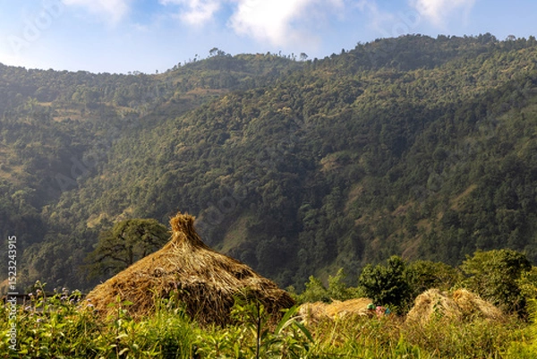 Obraz mountain landscape with blue sky