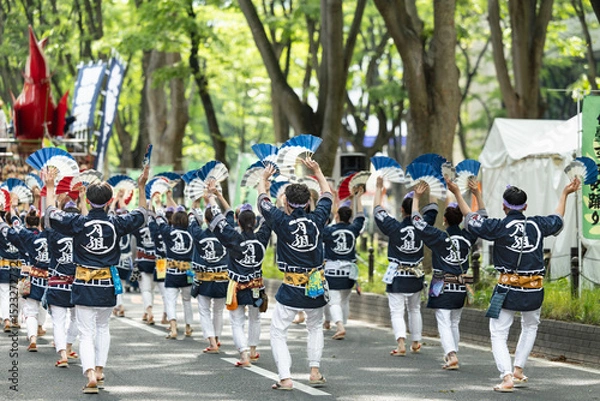 Obraz 日本の祭り仙台青葉まつり雀踊り大流し