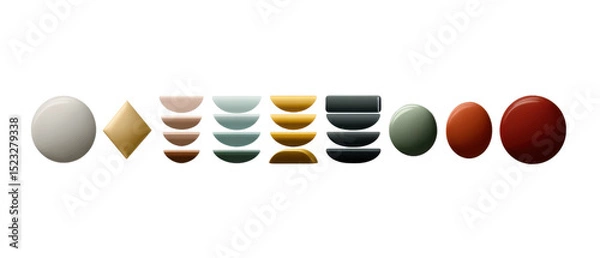 Fototapeta abstract background made of glossy spheres