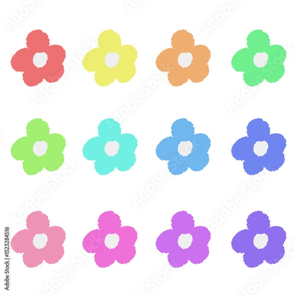 Obraz 다양한꽃의 인테리어 벡터