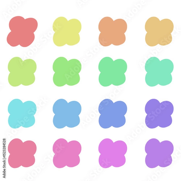 Obraz 알록달록 꽃의 인테리어 벡터