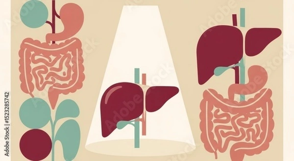 Fototapeta Awareness design highlighting liver health for world hepatitis day campaign