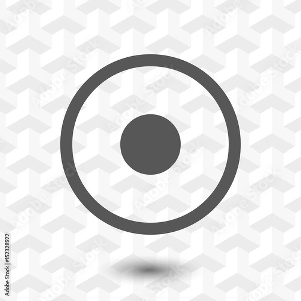 Obraz Rec Icon stock vector illustration flat design