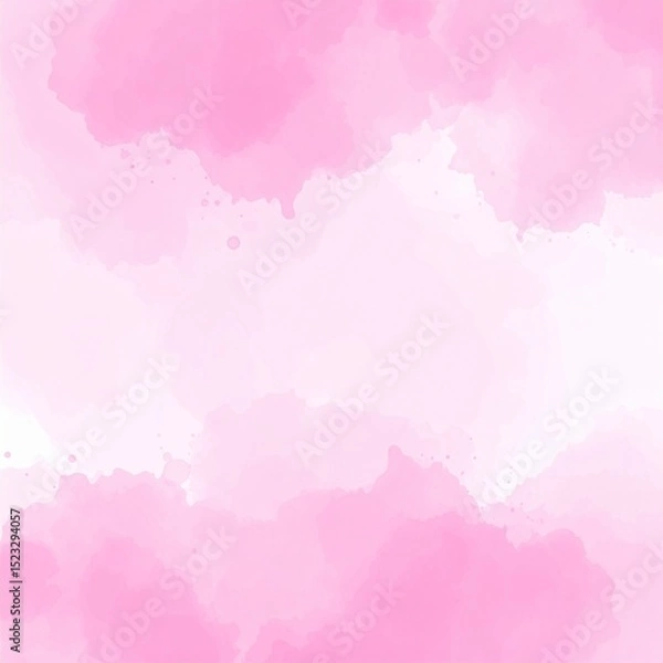 Fototapeta Pink Smudge Watercolor Background 