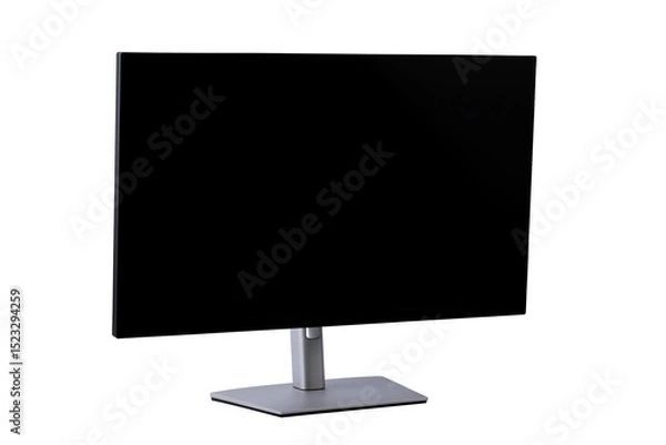Obraz monitor on a stand for a personal computer, isolated on a white background
