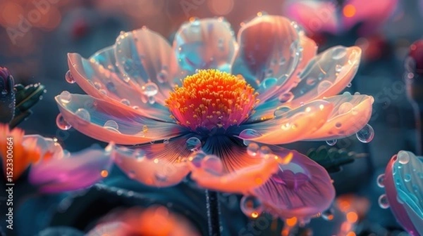 Obraz Vibrant flower closeup