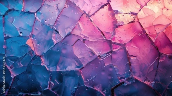 Obraz Vibrant fractured abstract texture