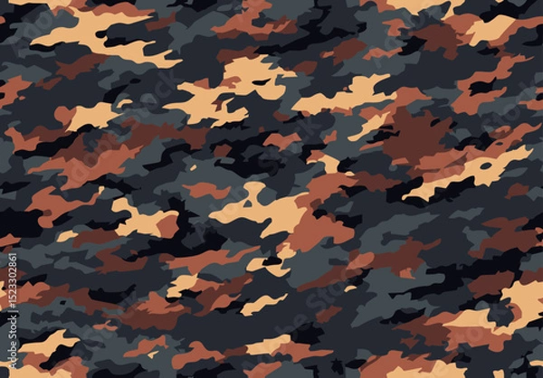 Obraz seamless camouflage pattern for outdoor apparel