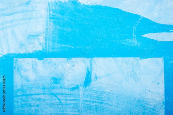 Obraz Abstract painted iron in blue tones layers background.