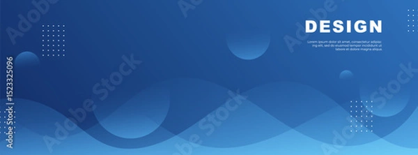 Fototapeta Modern banner bakground, wave ,abstract memphis, circle, colorful style, trendy.Vector illustration.