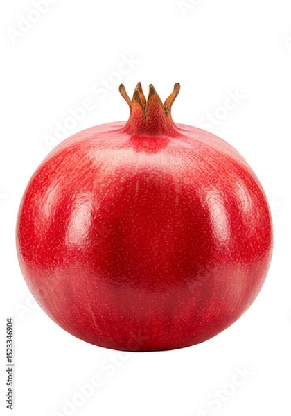Obraz Illustration of Fresh Red Pomegranate Fruit Isolated on Transparent Background