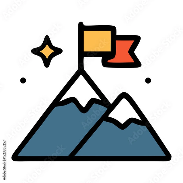 Fototapeta  long Icon, Filled Line style icon vector illustration, Suitable for website, mobile app, print, presentation, infographic and any other project.