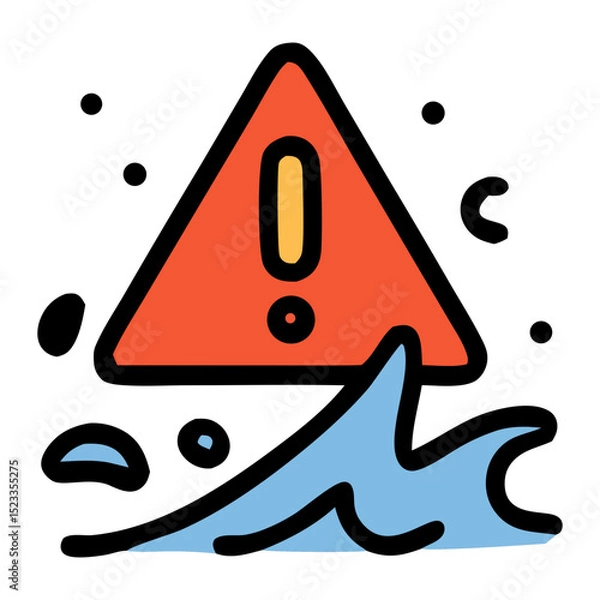 Fototapeta  risk assessment Icon, Filled Line style icon vector illustration, Suitable for website, mobile app, print, presentation, infographic and any other project.