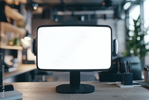 Fototapeta Sharp Image of Close Up Vr Technology on the Desk