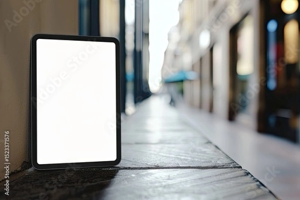 Fototapeta Clear Pixel Visual of Digital Tablet Screen Smart Tech