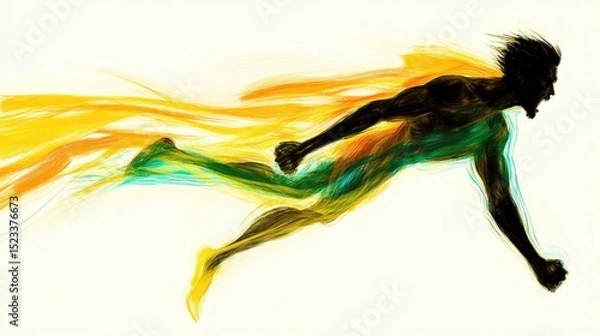 Obraz Abstract runner