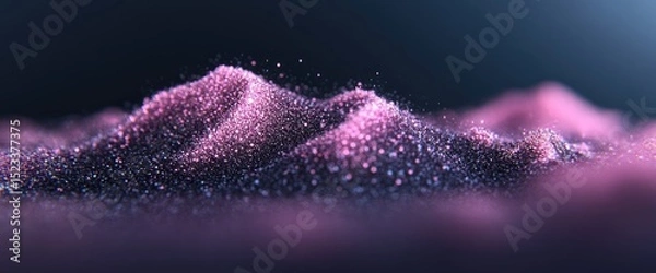 Obraz Abstract textured landscape of shimmering particles