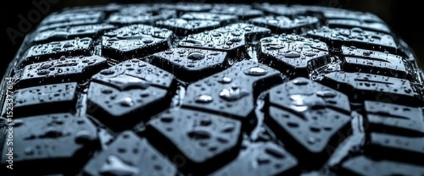 Obraz Wet tire tread pattern