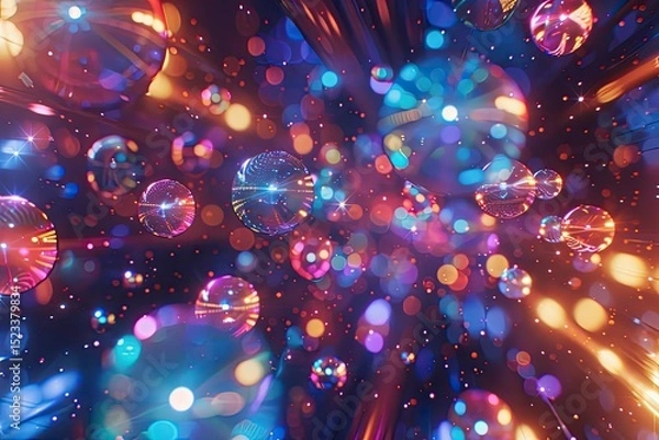 Fototapeta Clear Pixel Image of Galactic Mystery in Space Exploration