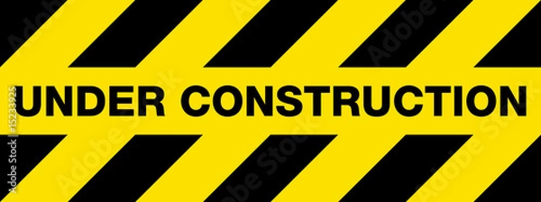 Obraz under construction sign