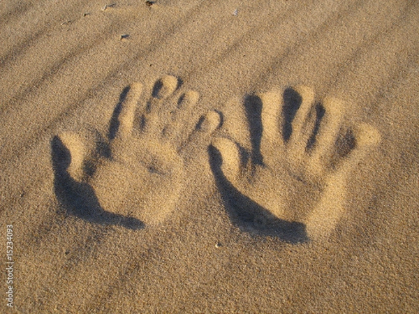 Obraz Sandabdruck