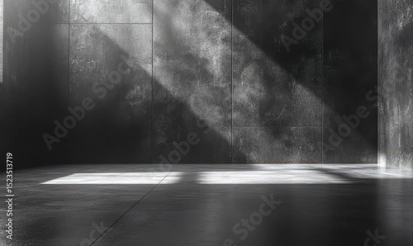 Fototapeta abstract grey concreat background ,clean studio and room - can be used for display or montage your products