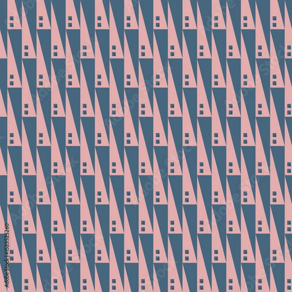 Fototapeta seamless geometric pattern with triangles and square
