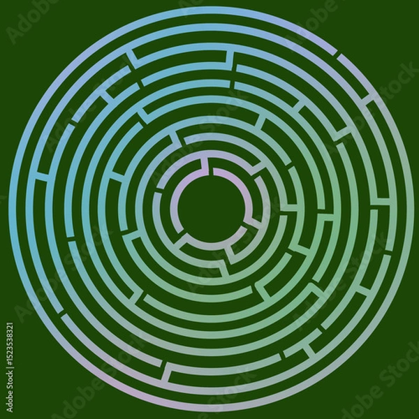 Obraz green maze background