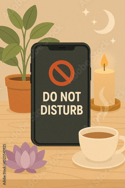 Obraz Do Not Disturb Mode for Mindful Breaks and Digital Detox