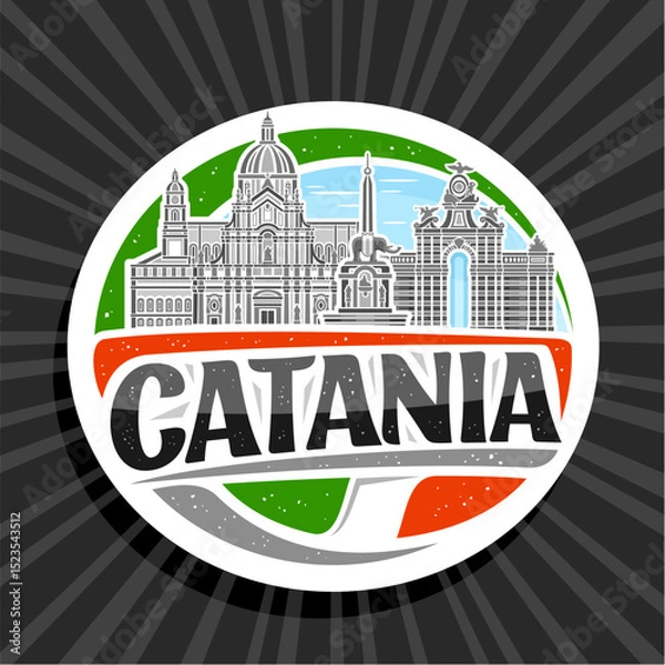 Obraz Vector logo for Catania
