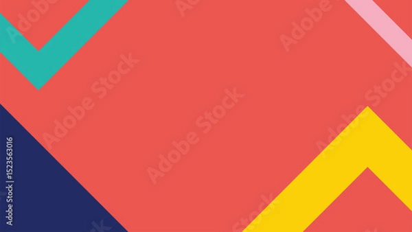 Fototapeta simple Abstract colorful triangle vector background for business banner design