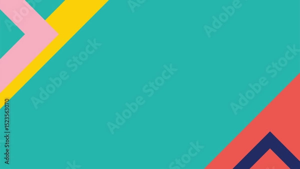 Fototapeta simple Abstract colorful triangle vector background for business banner design