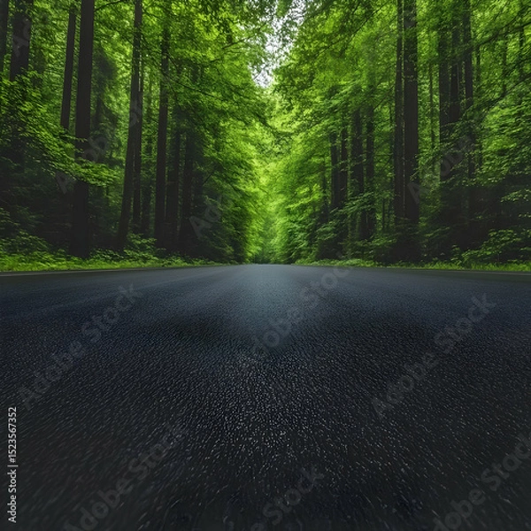 Obraz Forest Road Realistic Image