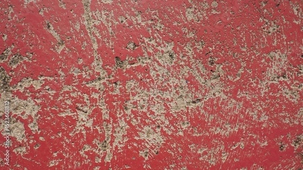 Fototapeta Abstract background with grunge texture in red and cement floor.
