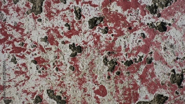 Fototapeta Abstract background with grunge texture in red and cement floor.