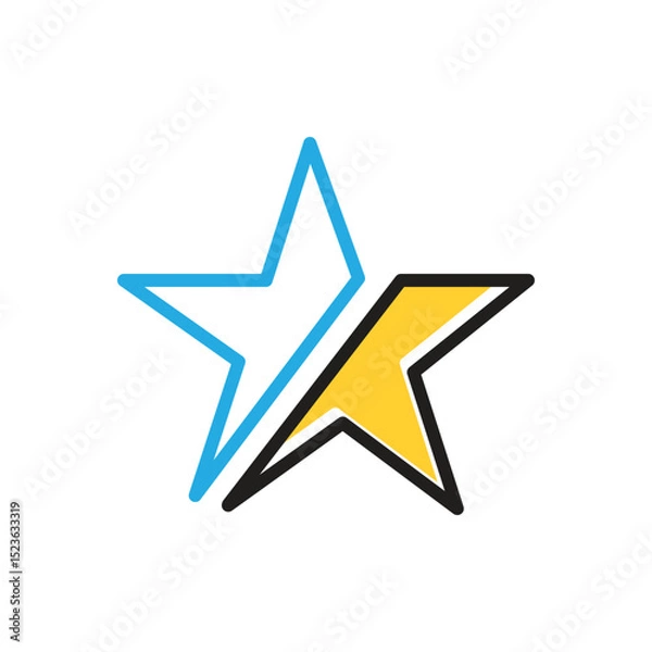 Fototapeta Multi color icon for consist