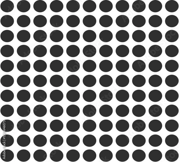Fototapeta Gradient Polka Dot Pattern in Black Tones - Playful Abstract Dotted Background
