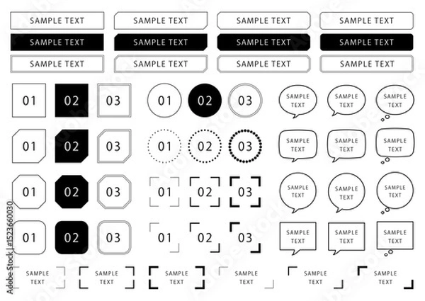 Obraz シンプルなフレームセット