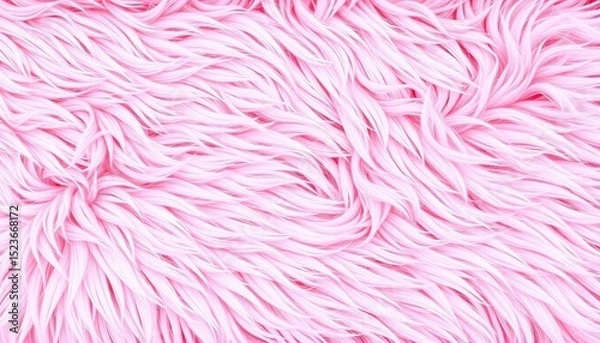 Fototapeta Soft pink fur texture against a matching background, Valentine's Day theme,  element,  abstract