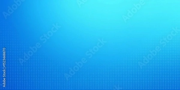 Fototapeta Subtle blue dotted gradient backdrop, minimalist design, color, interface