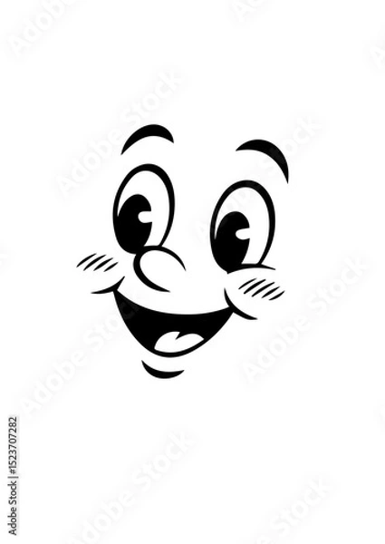 Obraz funny face vector