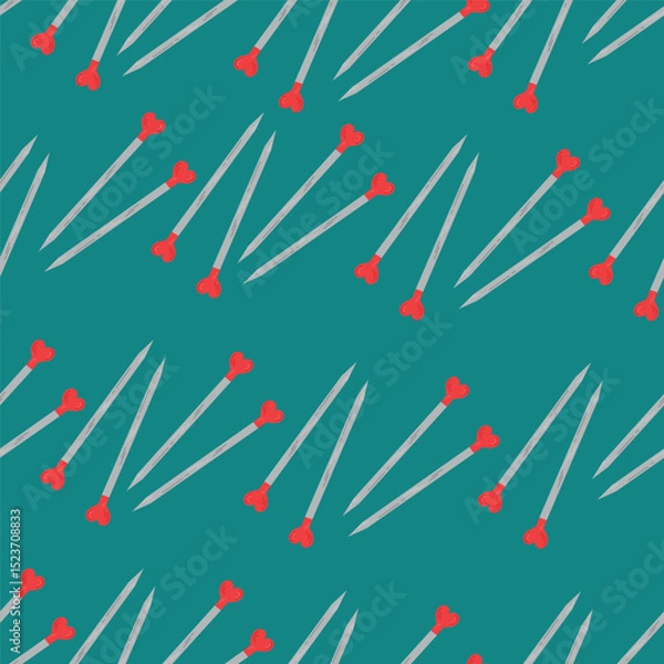 Fototapeta Knitting vector pattern. Vector texture seamless pattern.  Vector seamless background